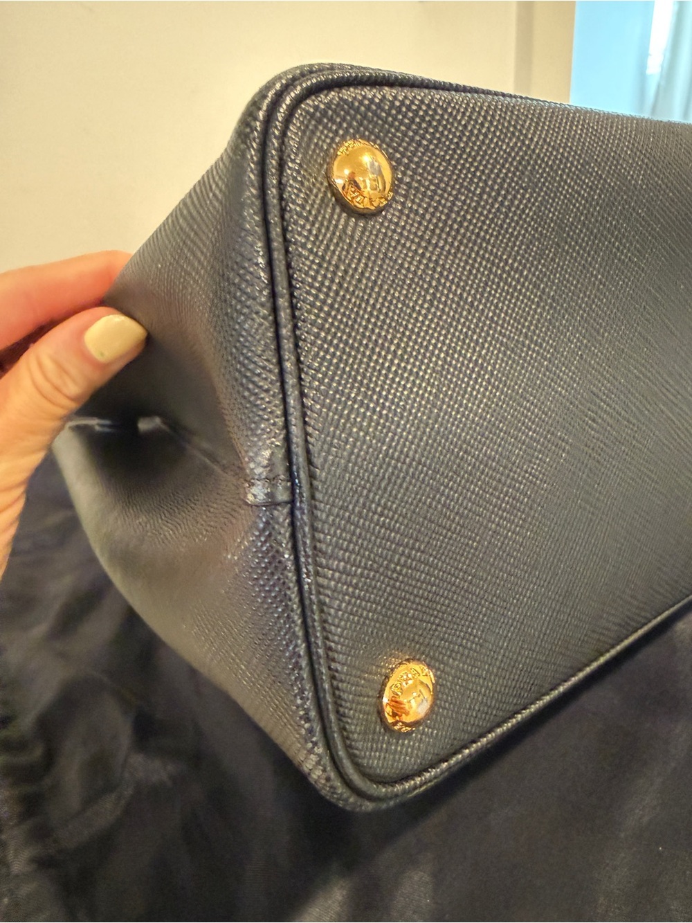 Prada Saffiano Cuir Medium Double Bag - Picture 8 of 9